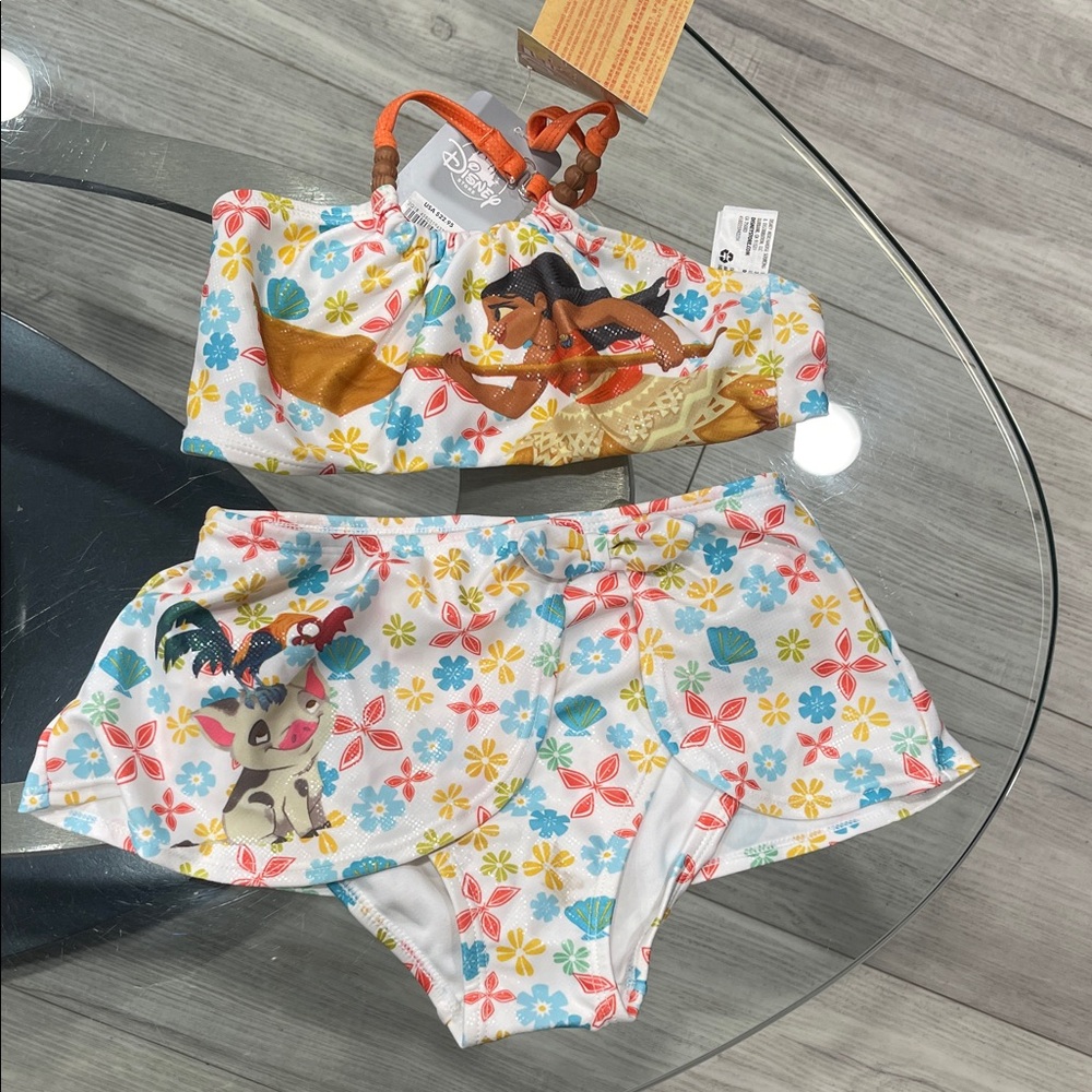 Disney Floral Character Print Swim Set